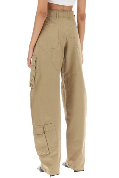 Shop Darkpark 'rosalind' Cargo Pants In Beige