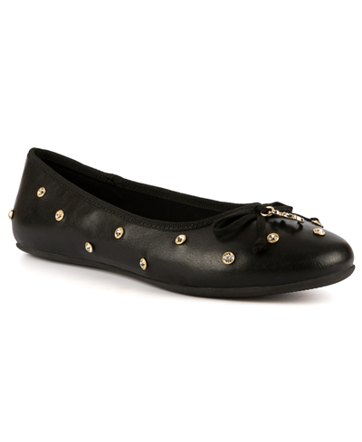 Shop Juicy Couture Women's Falon Ballet Flats In Black