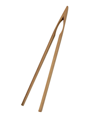 Joyce Chen 6.5" Burnished Bamboo Tongs Tongs In Bamboo