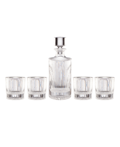 Shop Oneida Wallingford 5 Piece Whiskey Set In Clear And No Color