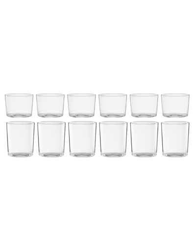 Shop Oneida Stackables Drinkware, Set Of 12 In Clear And No Color