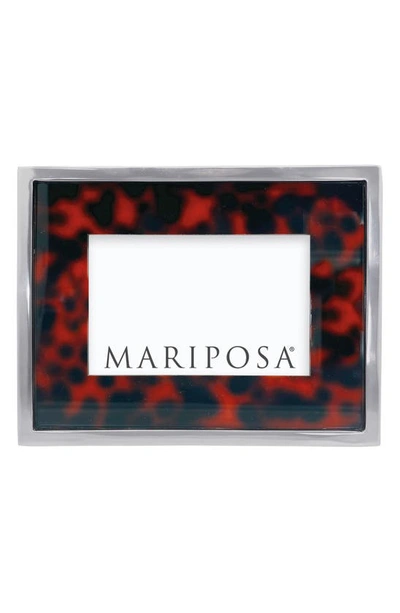 Shop Mariposa Tortoiseshell Pattern Picture Frame In Brown