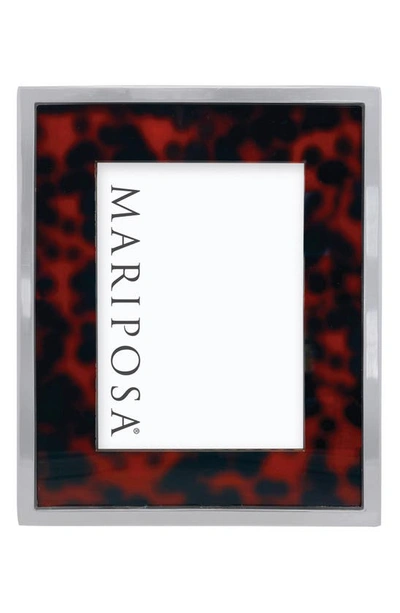 Shop Mariposa Tortoiseshell Pattern Picture Frame In Brown
