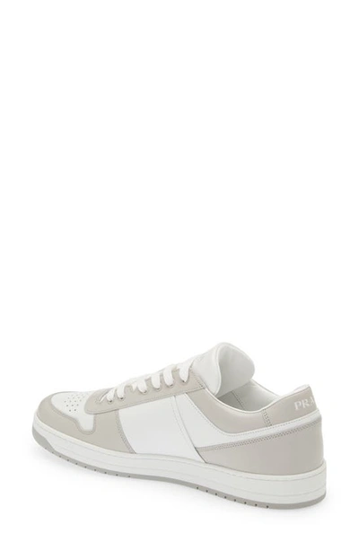 Shop Prada Downtown Logo Low Top Sneaker In Bianco/ Cristallo