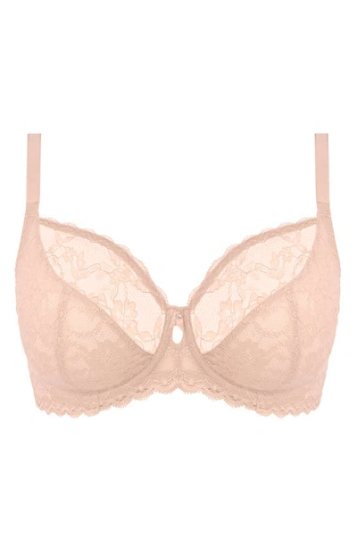 Shop Freya Offbeat Underwire Plunge Bra In Natural Beige