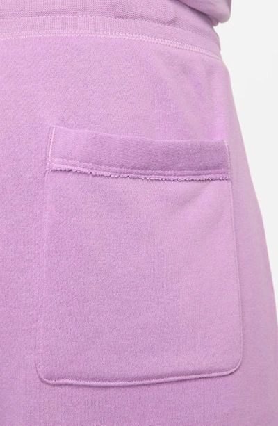 Shop Nike Club Alumni Sweat Shorts In Violet Shock/ White