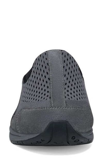 Easy Spirit Women's Traveltime Round Toe Casual Slip-on Mules In Dark Grey