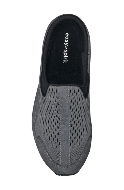 Easy Spirit Women's Traveltime Round Toe Casual Slip-on Mules In Dark Grey