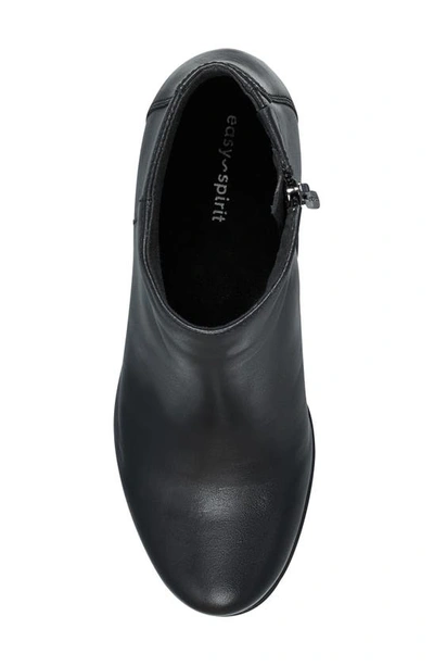 Easy Spirit Women's Camira Round Toe Tapered Heel Casual Booties In Black