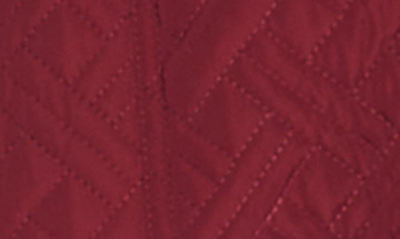 Gallery Quilted Jacket With Removable Hood In Merlot