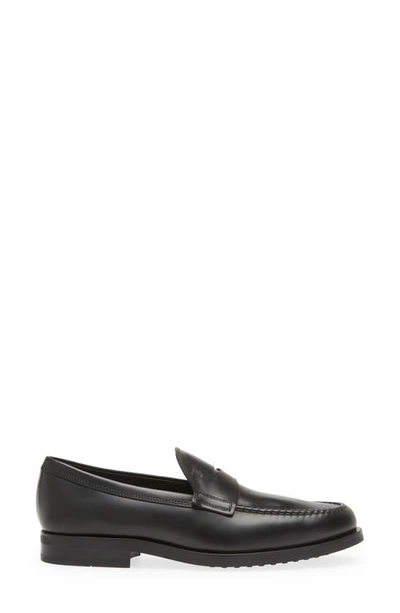 Shop Tod's Formale Penny Loafer In Nero