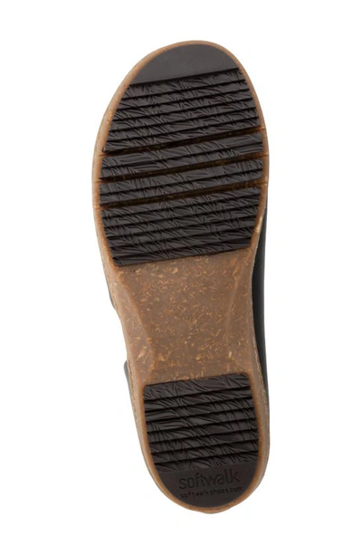 Softwalk Addie Womens Leather D'orsay Clogs In Black