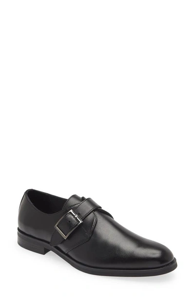 Shop Nordstrom Everett Monk Strap Shoe In Black