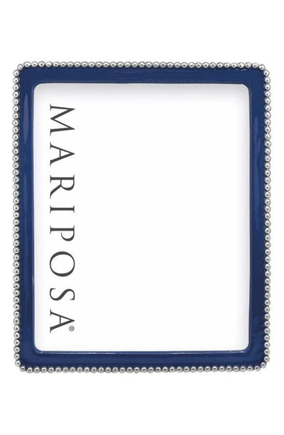 Shop Mariposa Beaded Sand Cast Aluminum Picture Frame In Blue