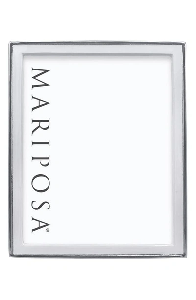 Mariposa Signature Enamel Picture Frame In White