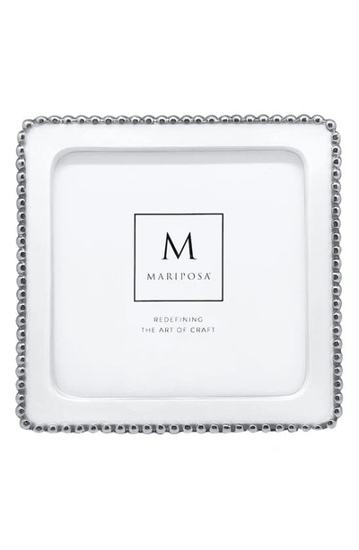 Mariposa Beaded Frame In White