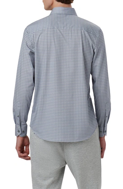 Bugatchi James Ooohcotton® Check Print Button-up Shirt In Cement