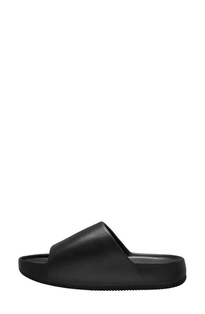 Shop Nike Calm Slide Sandal In Black/ Black