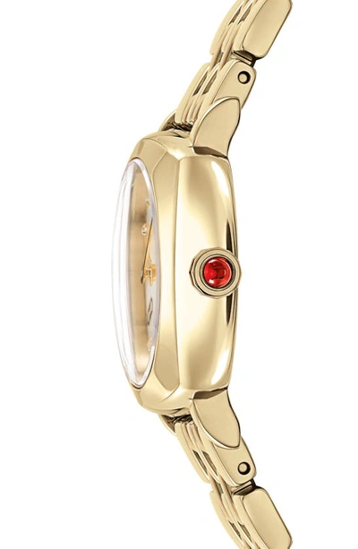 Shop Ferragamo Soft Square Bracelet Watch, 23mm In Ip Yellow Gold