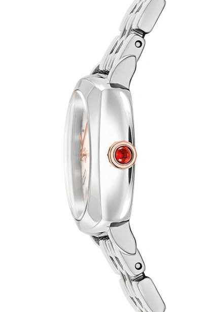 Shop Ferragamo Soft Square Bracelet Watch, 23mm In Stainless Steel