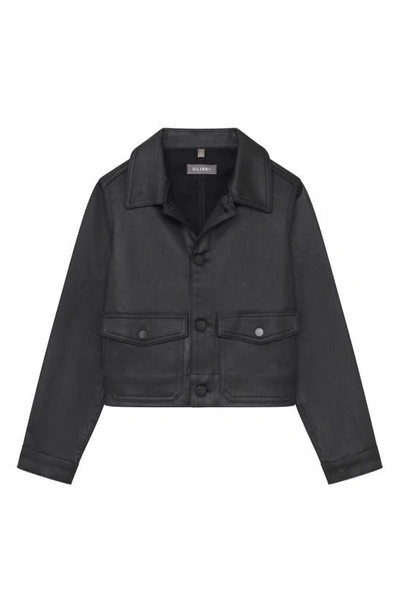 Shop Dl1961 Kids' Manning Jacket In Black Coated Ultimate Knit