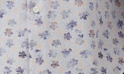 Bugatchi Ooohcotton® Print Button-up Shirt In Salmon