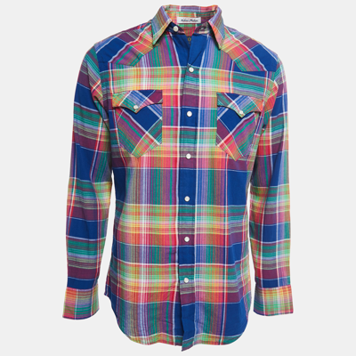 Pre-owned Polo Ralph Lauren Multicolor Checked Cotton Button Front Full Sleeve Shirt M
