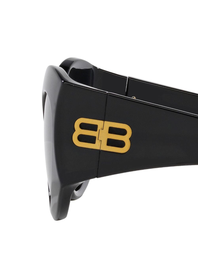 Balenciaga Hourglass Round In Schwarz