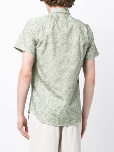 Shop Ps By Paul Smith Floral-print Cotton Shirt In Grün