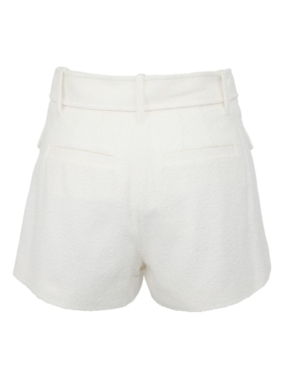 Shop A.l.c Oakland Textured Belted Shorts In White