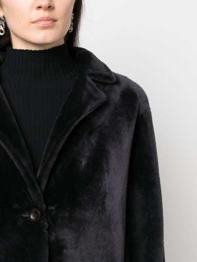 Shop Arma Single-breasted Reversible Coat In Grau