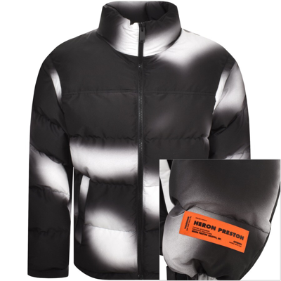 Heron Preston Black & White Ex-ray Jacket In Black