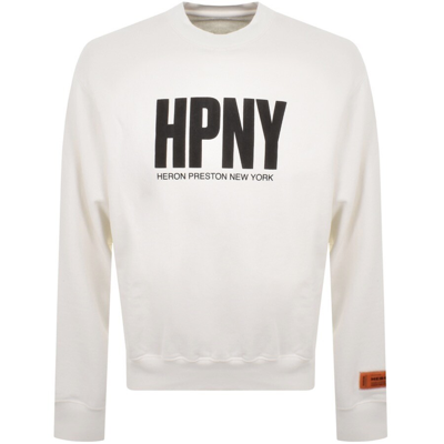 Shop Heron Preston Hpny Sweatshirt White