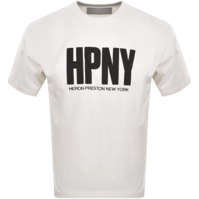 Shop Heron Preston Hpny Logo T Shirt White