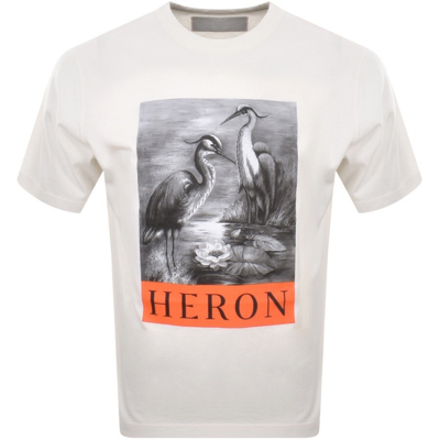 Shop Heron Preston Heron Logo T Shirt White