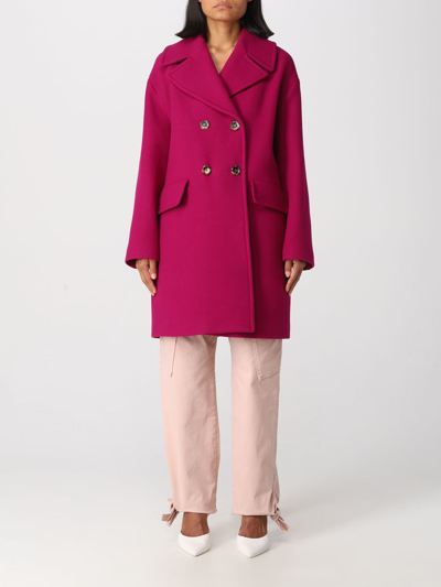 Shop Pinko Coat  Woman Color Cyclamen