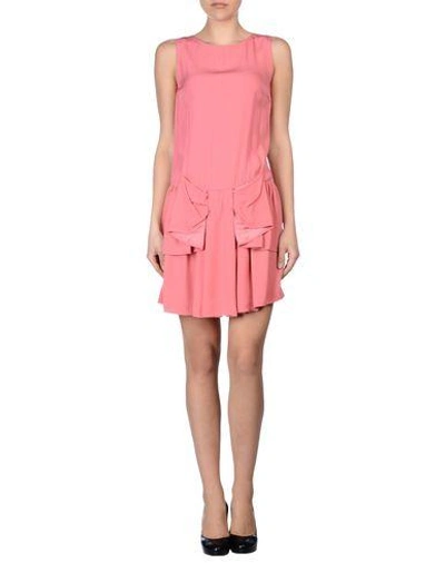 Shop Red Valentino Short Dress In Pastel Pink