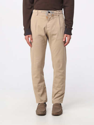 Eleventy Pants  Men Color Camel In Camel