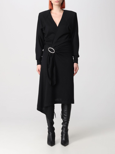 Shop Attico Dress The  Woman Color Black