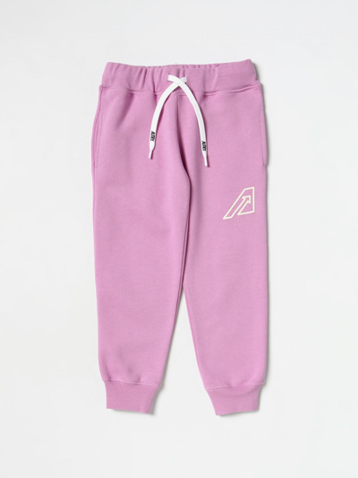 Shop Autry Cotton Pants In Lilac