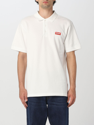 Shop Kenzo Polo Shirt In Cotton In White