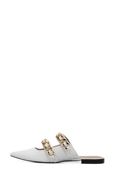 Linea Paolo Aurel Pointed Toe Mule In Eggshell