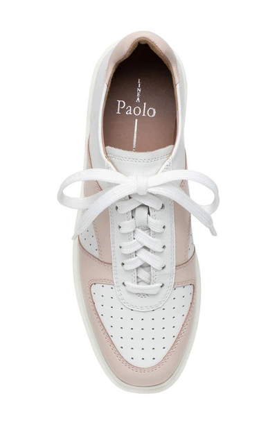 Linea Paolo Kayleen Sneaker In Eggshell/ Pale Pink
