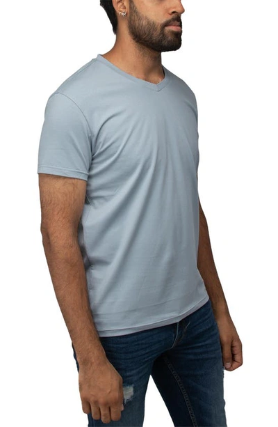 X-ray Solid V-neck Flex T-shirt In Slate Blue