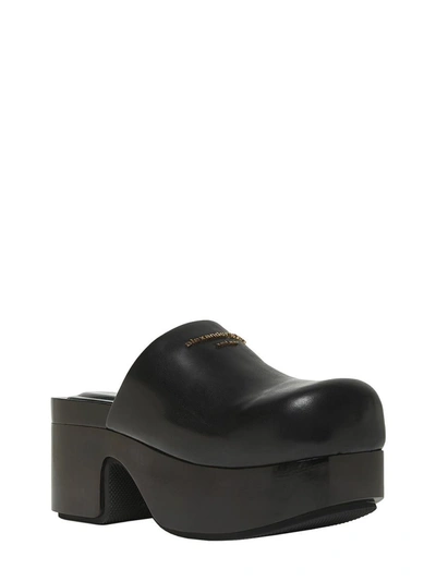 Alexander Wang Zoe Clog In Leather In Black
