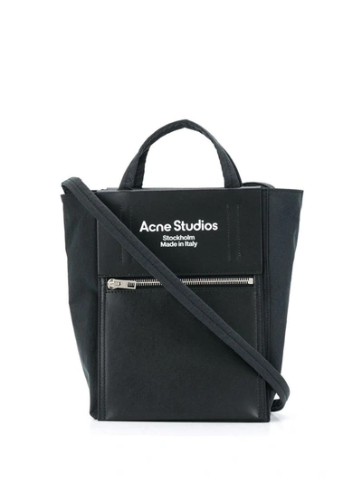 Shop Acne Studios Paper Nylon Tote Bag In Black