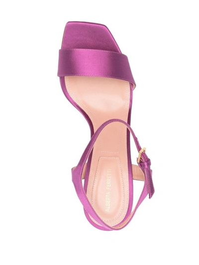 Shop Alberta Ferretti Sandals In Purple