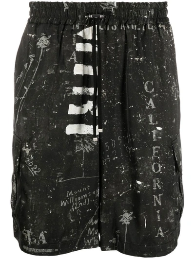 Shop Amiri Cargo Shorts In Black
