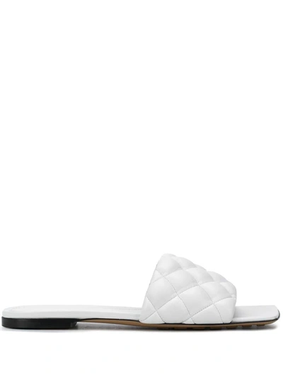 Shop Bottega Veneta Sandals In Optic White