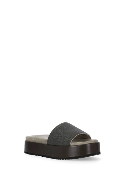 Shop Brunello Cucinelli Sandals In Canna Di Fucile